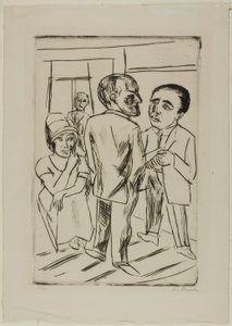 At the Hotel (The Dollar) by Max Beckmann