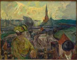 View of the Gesundbrunnen Station by Max Beckmann