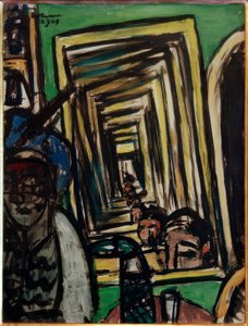 Café Interior with Mirror