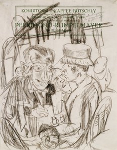 Cafe Life by Max Beckmann