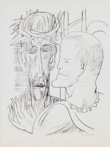 Christ and Pilate by Max Beckmann