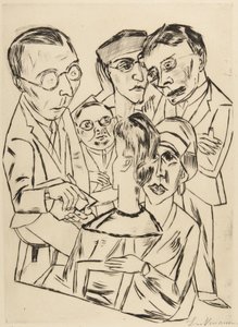 The Draftsman in Society by Max Beckmann