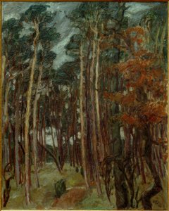 Hermsdorf Forest on a Gray Day by Max Beckmann