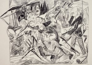 Martyrdom, by Max Beckmann, engraving. Germany, 20th century by Max Beckmann