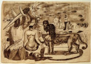 Perseus (Hercules) Last Task by Max Beckmann