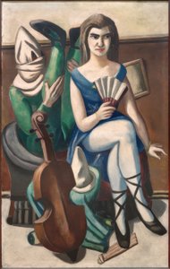 Pierrette and Clown by Max Beckmann