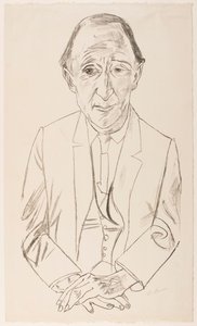 Portrait of the Composer Frederik Delius by Max Beckmann