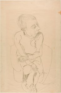 Seated Boy by Max Beckmann