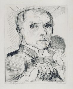 Self-Portrait with Stylus (Sheet 19 from "Faces")