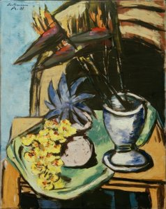 Still Life with Strelitzias and Yellow Orchids