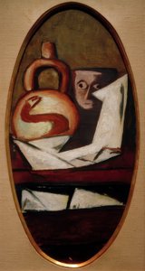 Still Life with Mexican Figure by Max Beckmann