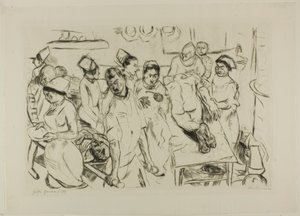 The Large Operation, plate eighteen from Gesichter by Max Beckmann
