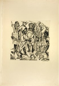 The Negro Dance, plate nine from Jahrmarkt by Max Beckmann