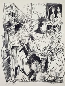 The Street, by Max Beckmann, Engraving by Max Beckmann