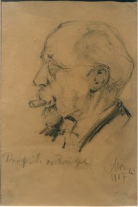 Portrait of Heinrich von Zügel by Max Bergmann
