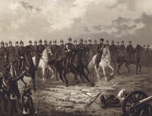 King Wilhelm I of Prussia and His General Staff by Max Henze-Dassau