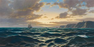 Marine, Setting Sun on the Coast