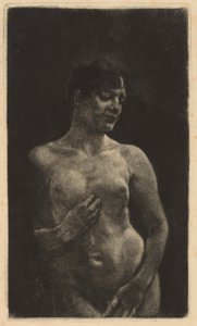 A Standing Nude by Max Klinger