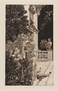 In Flagranti, from Dramas, Opus IX, 1883 by Max Klinger