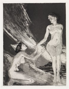 Queen and Goddess (Tent, Opus XIV, Part 2, No. 32) by Max Klinger