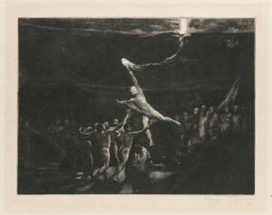 Theft of Light, Plate 12, Brahms Fantasy, Op. XII by Max Klinger