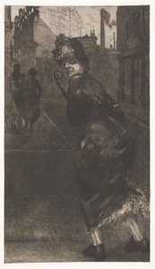 On the Street, plate nine from A Life
