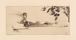 Opus VI, from Paraphrase on the Finding of a Glove, 1881 by Max Klinger
