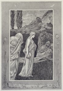 Psyche in Tartarus, plate 39 from the series “Cupid and Psyche: Opus V” by Max Klinger