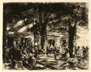 Beer Garden in Rosenheim