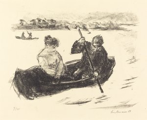 Canoeing, 1919 by Max Liebermann