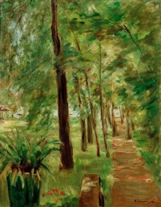 The Birch Avenue in Wannsee Garden Facing East by Max Liebermann