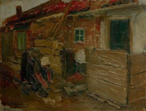 Dutch Farmhouse with Woman