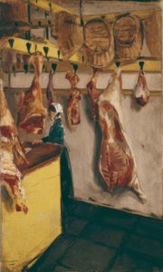 Butcher Shop in Dordrecht by Max Liebermann