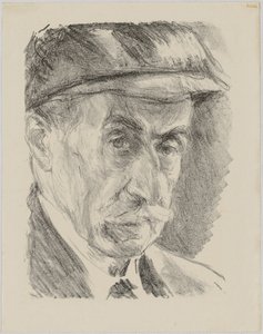 Self-Portrait with Cap by Max Liebermann