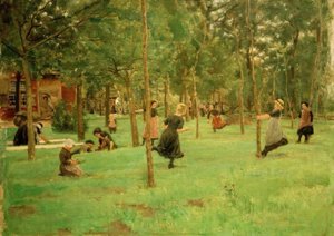 Playing Children by Max Liebermann