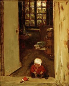 Playing Child in the Doorway