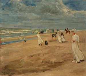 Beach at Noordwijk by Max Liebermann