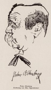 Peter Altenberg, Austrian Writer and Poet