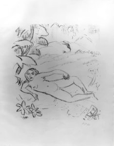 Nude in the Dunes by Max Pechstein