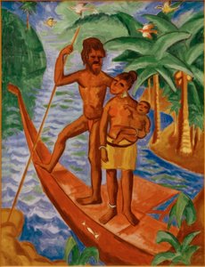 Couple on Palau by Max Pechstein