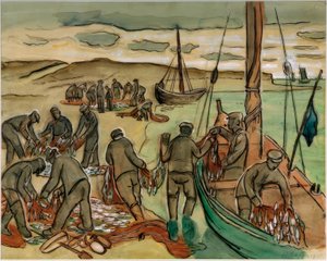 Returning Fishermen by Max Pechstein