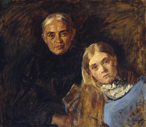 Mrs Voll with Daughter by Max Slevogt