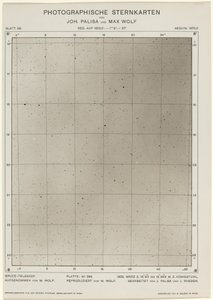 Photographic Star Charts by Max Wolf, Johann Palisa