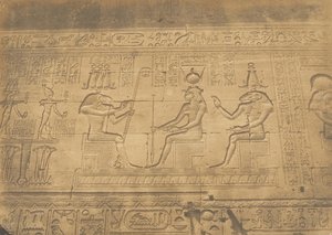 Bas-reliefs of the Facade of the Temple of Dendera Tentyris by Maxime Du Camp