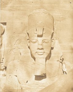Colossal Statue of the Speos of Phré, at Abu Simbel, March 29, 1850 by Maxime Du Camp