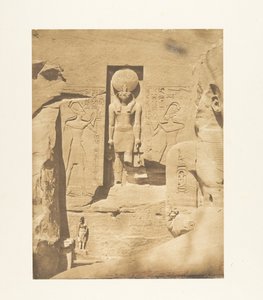 Decoration of the Entrance of the Great Speos of Abu Simbel (The God Phre Receiving Offerings from Ramses the Great)