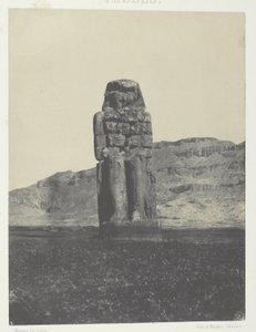 Gournah, Statue of Memnon; Thebes by Maxime Du Camp