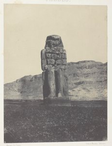 Gournah, Statue of Memnon; Thebes by Maxime Du Camp