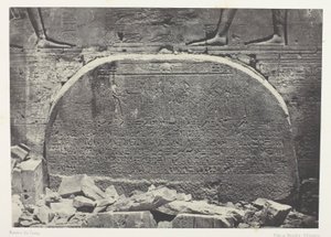 Grand Temple of Isis at Philae, Proscynema (Act of Adoration); Nubia, plate 75 from the album "Egypt, Nubia, Palestine and Syria" (1852) by Maxime Du Camp