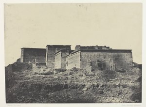 Grand Temple of Isis at Philae, General View Taken from the North; Nubia, plate 80 from the album "Egypt, Nubia, Palestine and Syria" (1852) by Maxime Du Camp